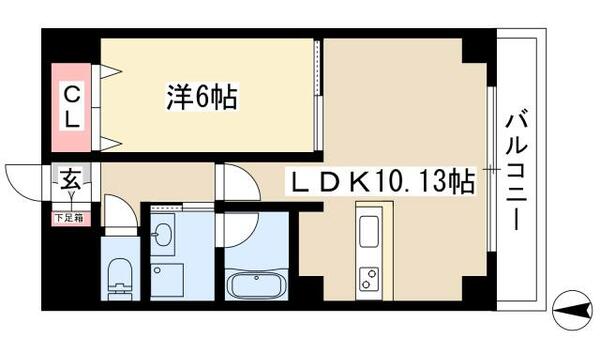 ＮＲ今池 9B｜愛知県名古屋市千種区内山３丁目(賃貸マンション1LDK・9階・42.00㎡)の写真 その2