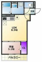 フィオーレ 302 ｜ 愛知県豊田市昭和町４丁目（賃貸アパート1LDK・3階・30.63㎡） その2