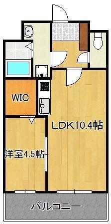 竪町センタービル｜福岡県北九州市小倉北区竪町１丁目(賃貸マンション1LDK・8階・38.31㎡)の写真 その2