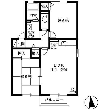 同じ建物の物件間取り写真 - ID:245003241882