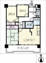 ライオンズマンション半田２０２  ｜ 愛知県半田市岩滑東町５丁目（賃貸マンション3LDK・2階・67.23㎡） その2