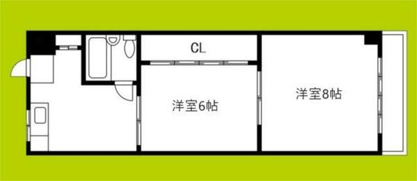 セカンドアイアン｜大阪府大阪市平野区流町４丁目(賃貸マンション2DK・3階・37.00㎡)の写真 その2