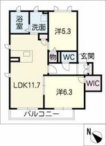 カーサレジオ前山  ｜ 愛知県名古屋市昭和区前山町１丁目（賃貸アパート2LDK・1階・55.70㎡） その2