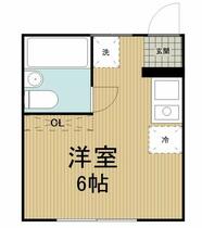 クレッセンド２ 202 ｜ 千葉県市川市市川南２丁目（賃貸アパート1R・2階・16.04㎡） その2