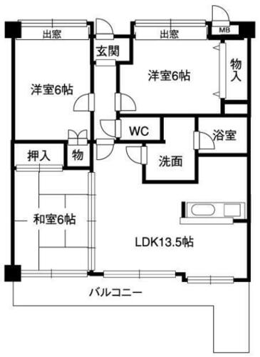 同じ建物の物件間取り写真 - ID:234024103089