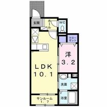 シュミネ 102 ｜ 愛知県春日井市森山田町（賃貸アパート1LDK・1階・36.29㎡） その2