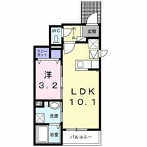 グリチネ 101 ｜ 愛知県丹羽郡大口町余野４丁目（賃貸アパート1LDK・1階・33.49㎡） その2