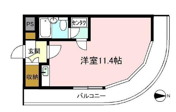 モラーダ１｜静岡県沼津市大手町５丁目(賃貸マンション1R・7階・25.36㎡)の写真 その2