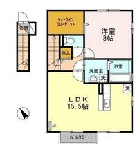 山形県山形市花楯１丁目（賃貸アパート1LDK・2階・62.39㎡） その2