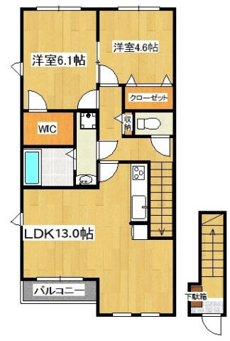 サンハイム｜大阪府泉南郡熊取町大久保南４丁目(賃貸アパート2LDK・2階・58.17㎡)の写真 その2