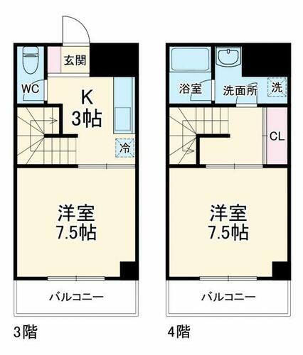 同じ建物の物件間取り写真 - ID:214052277292