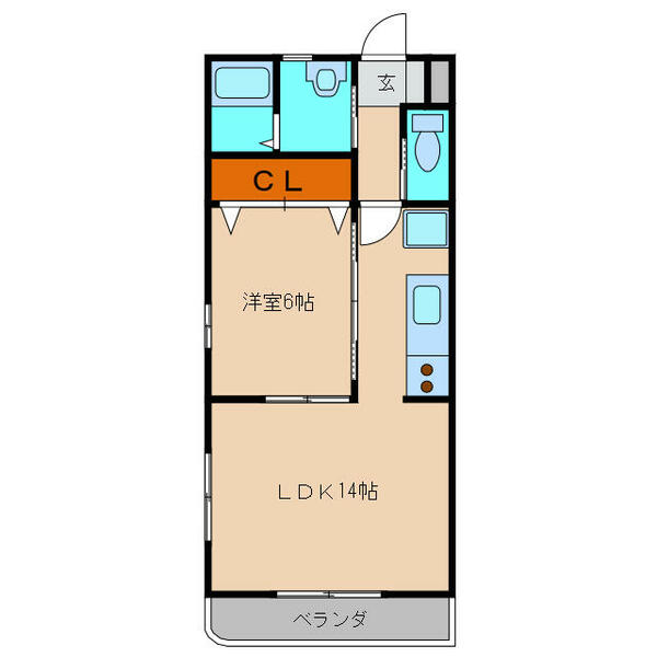 アネシス東屋 308｜徳島県名西郡石井町石井字石井(賃貸マンション1LDK・3階・47.04㎡)の写真 その2