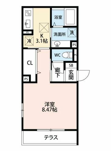 同じ建物の物件間取り写真 - ID:223032485953