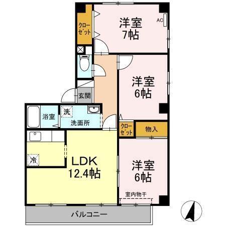 同じ建物の物件間取り写真 - ID:236002296494