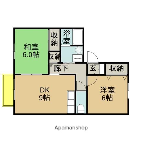 同じ建物の物件間取り写真 - ID:243005184550