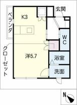 プランドール平針  ｜ 愛知県名古屋市天白区平針４丁目（賃貸マンション1R・3階・23.13㎡） その2