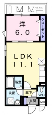 ヴェルヴェーヌ 401｜東京都江戸川区本一色３丁目(賃貸マンション1LDK・4階・40.36㎡)の写真 その2