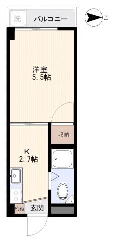 倉本ビル｜広島県広島市中区昭和町(賃貸マンション1K・4階・18.00㎡)の写真 その2