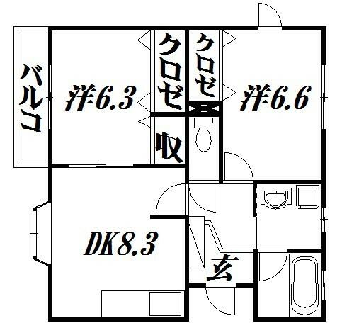 静岡県浜松市中央区将監町(賃貸マンション2DK・2階・50.90㎡)の写真 その2