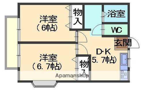 同じ建物の物件間取り写真 - ID:204003381180