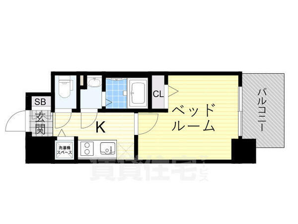 エスリードレジデンス大阪福島｜大阪府大阪市福島区鷺洲５丁目(賃貸マンション1K・13階・22.87㎡)の写真 その2