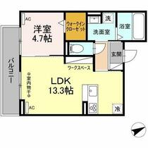 コンフォール白菊 302 ｜ 愛知県名古屋市西区枇杷島３丁目（賃貸アパート1LDK・3階・43.85㎡） その2