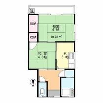 第二小川荘  ｜ 東京都足立区大谷田２丁目（賃貸アパート2K・2階・30.78㎡） その2