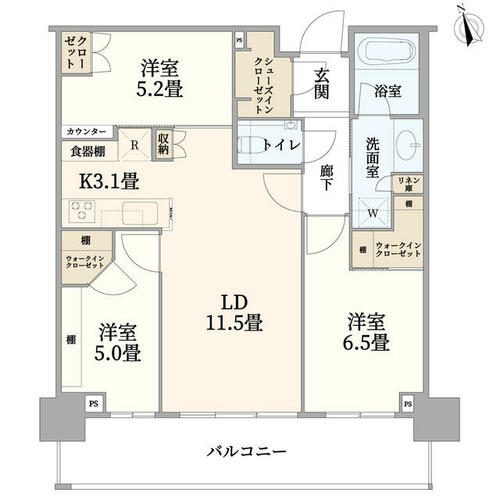 同じ建物の物件間取り写真 - ID:213100774005