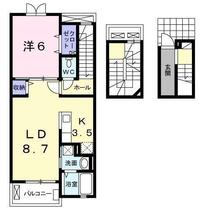 ファイン　フレイズ 303 ｜ 佐賀県佐賀市新郷本町（賃貸アパート1LDK・3階・53.33㎡） その2