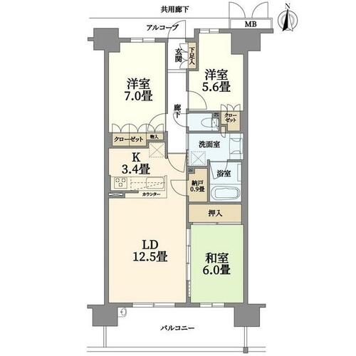 ジオ学園都市の間取り