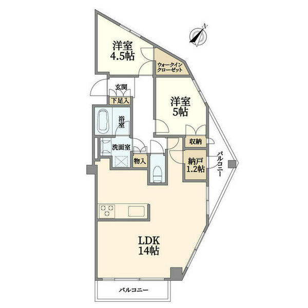 レジディア文京音羽 807｜東京都文京区大塚５丁目(賃貸マンション2LDK・8階・64.15㎡)の写真 その2