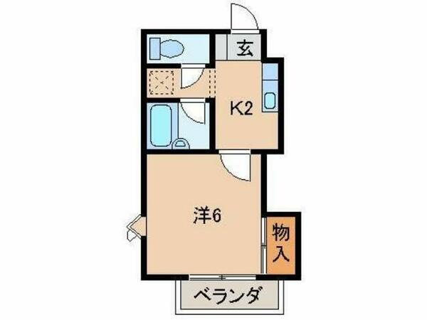 フラット貴志Ⅲ｜和歌山県和歌山市中(賃貸アパート1K・2階・21.84㎡)の写真 その2