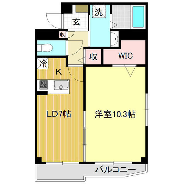 エピナール北久保 109｜高知県高知市北久保(賃貸マンション1LDK・1階・49.83㎡)の写真 その2