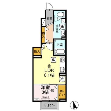 同じ建物の物件間取り写真 - ID:209005575412