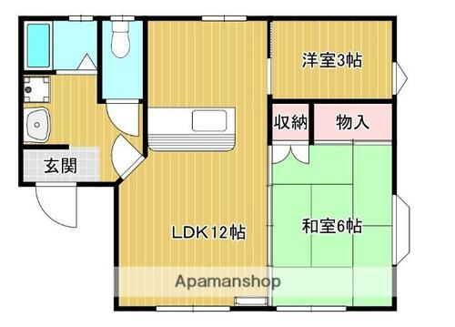 同じ建物の物件間取り写真 - ID:204004173126