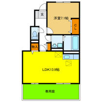 岐阜県羽島郡笠松町円城寺（賃貸アパート1LDK・1階・50.85㎡） その2