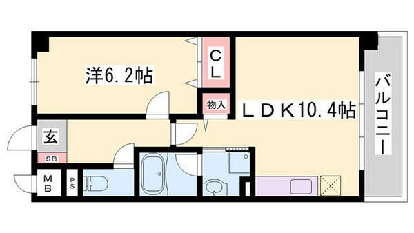 コージーコート 311｜兵庫県三木市平田(賃貸マンション1LDK・3階・40.24㎡)の写真 その2