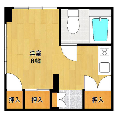 レディース・ビレッジ　ヨシトモ 207｜東京都八王子市明神町１丁目(賃貸マンション1R・2階・20.25㎡)の写真 その2