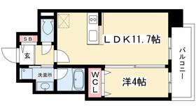 エルミタージュ桜山 402 ｜ 愛知県名古屋市瑞穂区洲雲町２丁目（賃貸マンション1LDK・4階・37.35㎡） その2