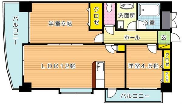 ラフィーネ小倉 902｜福岡県北九州市小倉北区香春口２丁目(賃貸マンション2LDK・9階・49.67㎡)の写真 その2