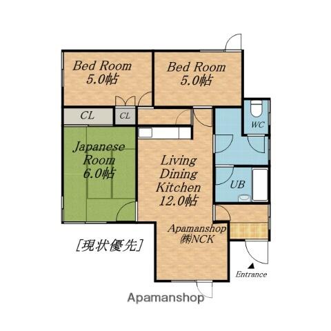 同じ建物の物件間取り写真 - ID:201022732044