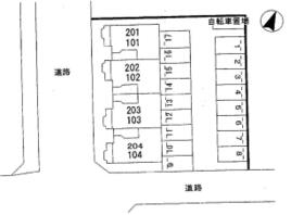 ドゥーロジュマン 104 ｜ 広島県福山市坪生町４丁目（賃貸アパート1LDK・1階・44.39㎡） その3