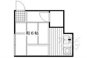 京都府京都市左京区吉田神楽岡町（賃貸アパート1R・2階・13.00㎡） その2