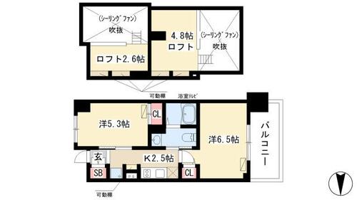 同じ建物の物件間取り写真 - ID:223031849778