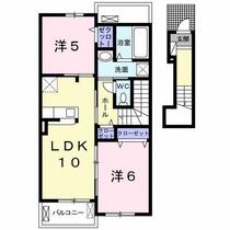 三重県四日市市ときわ４丁目（賃貸アパート2LDK・2階・56.23㎡） その2