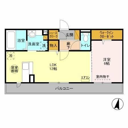 セントラルアヴェニュー　Ｃ 302｜千葉県流山市前平井(賃貸アパート1LDK・3階・45.92㎡)の写真 その2