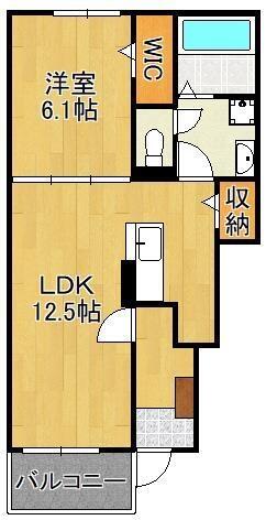 レジデンシア｜福岡県遠賀郡水巻町杁２丁目(賃貸アパート1LDK・1階・44.70㎡)の写真 その2