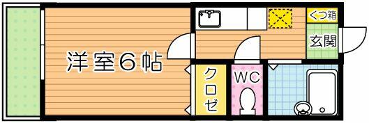 エクシヴ大里 101｜福岡県北九州市門司区大里戸ノ上１丁目(賃貸アパート1K・1階・20.00㎡)の写真 その2