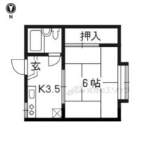 コーポ京 201 ｜ 京都府京都市右京区太秦桂ケ原町（賃貸アパート1K・2階・20.25㎡） その2