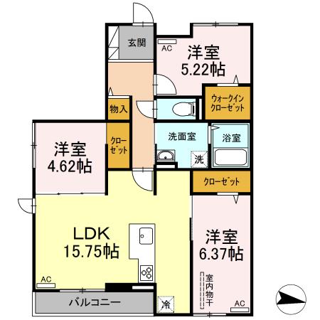 同じ建物の物件間取り写真 - ID:241004774529